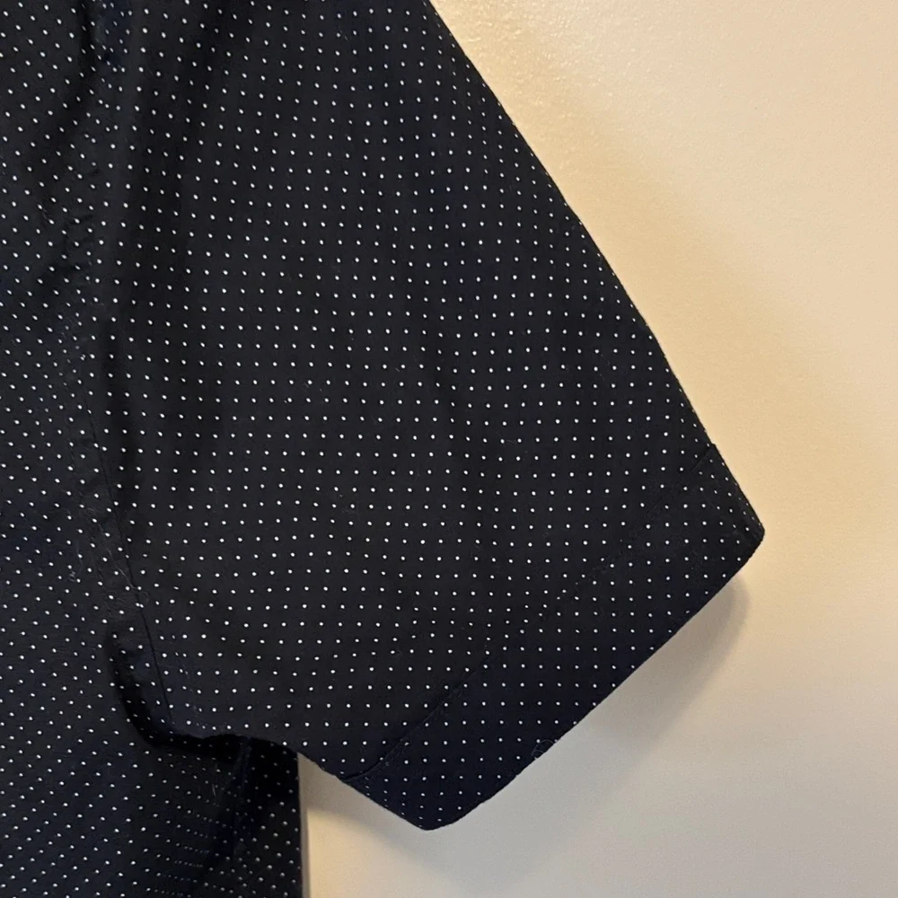 Guess Black Casual Button Down Shirt Polka Dot - Picture 6 of 9